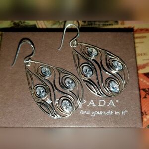 Silpada large teardrop earrings